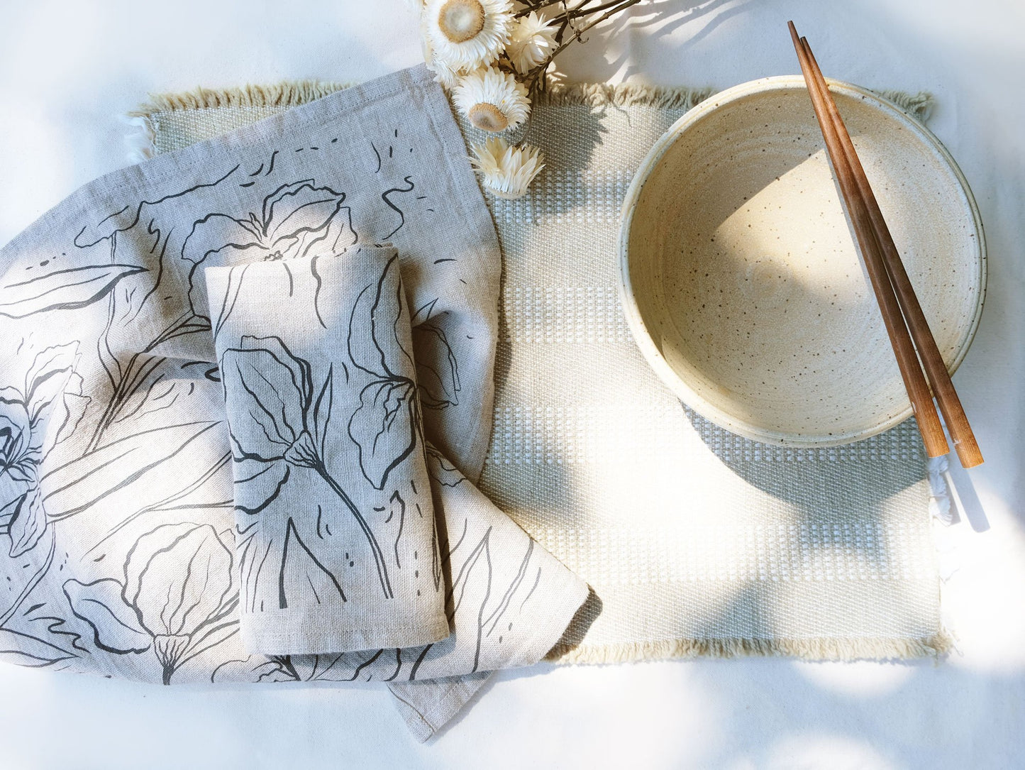 Iris Linen Napkins - Set of 2