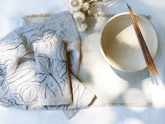 Iris Linen Tea Towel