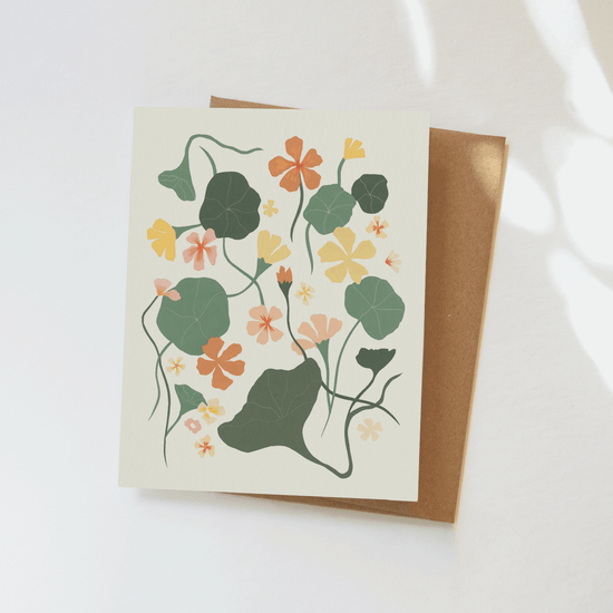 Nasturtium Greeting Card