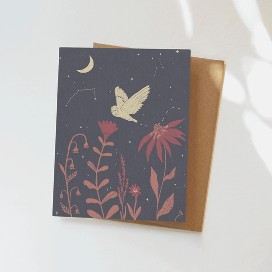 Night Owl Greeting Card