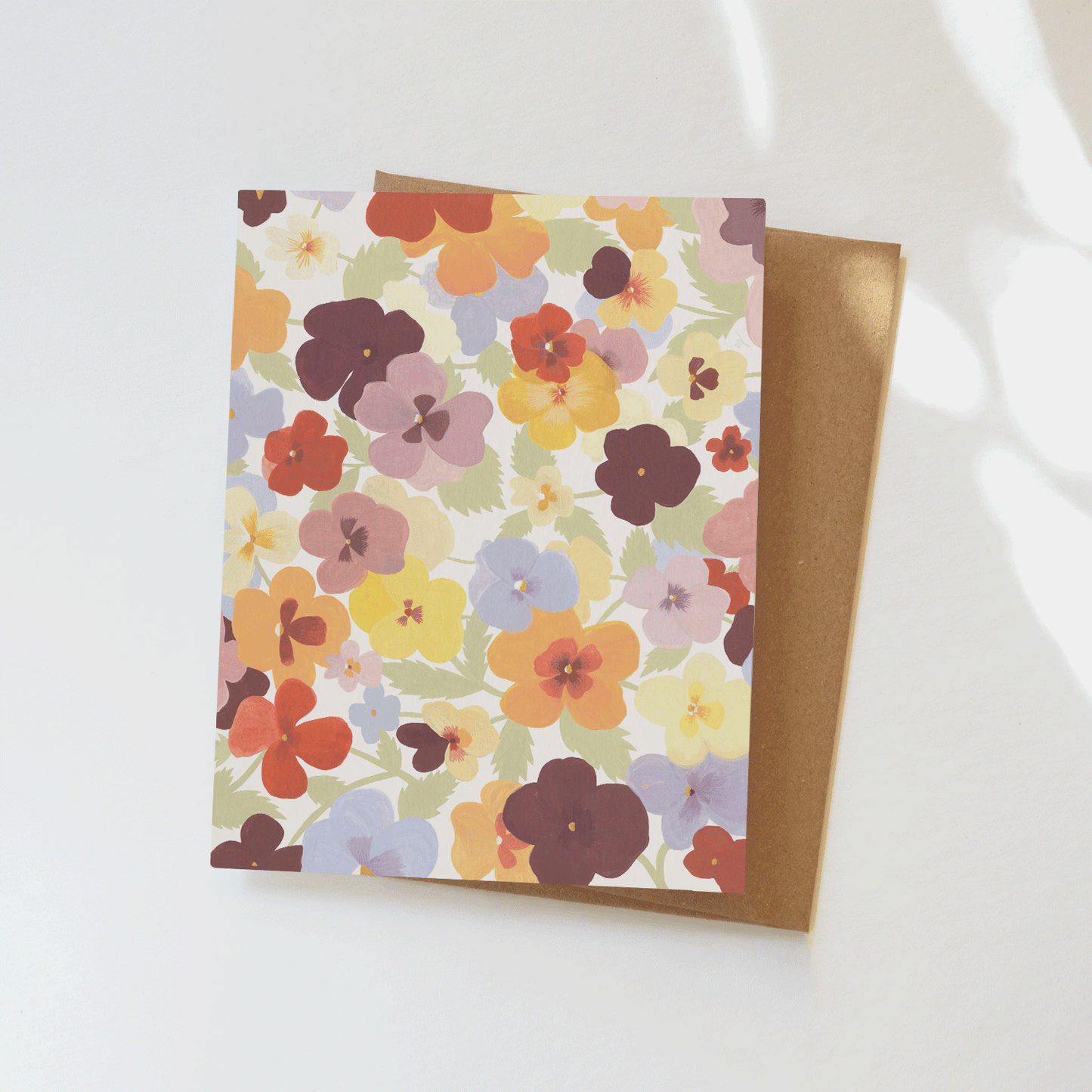 Pansies Greeting Card