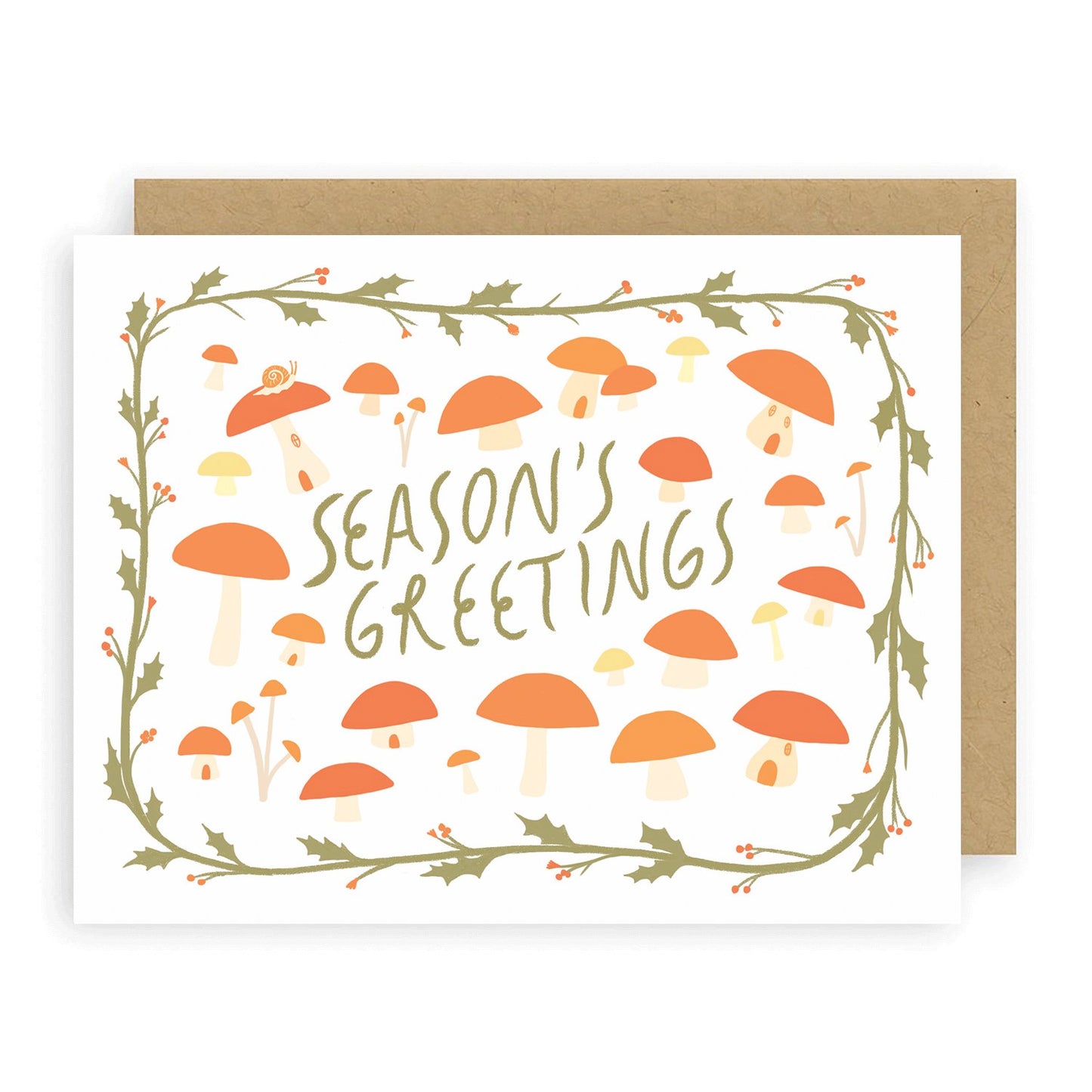 Mushroom (Season's Greetings) Greeting Card